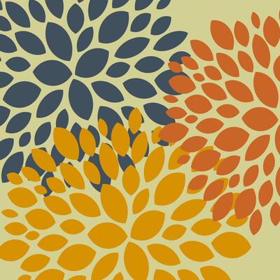 Explosion effect of random radial petals form round abstract fantasy flowers for printing on contemporary pillows, banner for interior design. Vector.