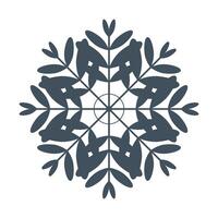 Snowflake blue isolated on white background. Vector. vector