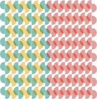 Seamless half stripe circle pattern background vector