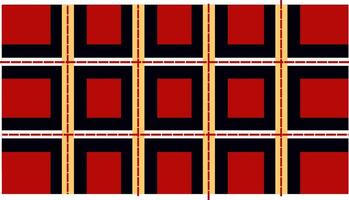 classic red tartan pattern consisting of red, black, and yellow checks. vector