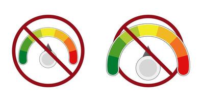 fast speed ban prohibit icon. Not allowed fast speed. vector