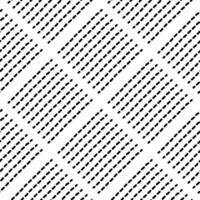 Linear small dash pattern. Black seamless square minimal vector background. Abstract simple scandinavian texture design. Repeat brush stroke diagonal line. Endless squiggle noise decor illustration.