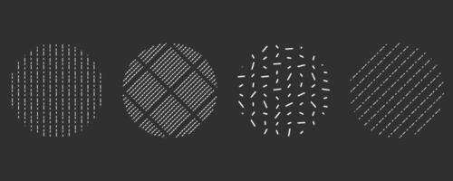 Crosshatch small dash pattern. Seamless white hipster vector print on black background. Minimal geometric texture with squiggle and scattered linear pencil stroke. Grunge endless tribal wallpaper.