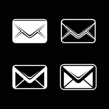 Message icon set vector