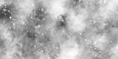 resumen invierno Mañana brillante blanco nieve es que cae al azar con varios bokeh partículas, hermosa gris acuarela antecedentes con Brillantina partículas para fondo de pantalla y diseño y presentación. foto