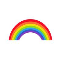 Rainbow. Vector graphics in flat style