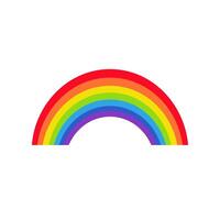 Rainbow. Vector graphics in flat style