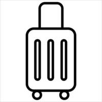 equipaje, maleta icono vector ilustración símbolo