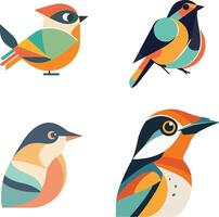 A bird's eye view of a camera in a flat design logo vector