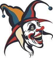A disney style cartoon of a happy jester vector