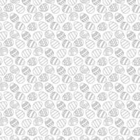 Seamless pattern with Easter eggs. Doodle vector illustration.