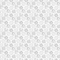 Seamless pattern with Easter eggs. Doodle vector illustration.