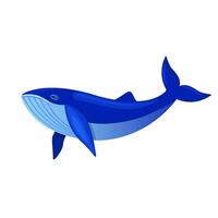 ballena en dibujos animados estilo vector