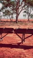 Traditional old wooden aqueduct in savanna video