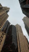 Looking up at office towers in Calgary video