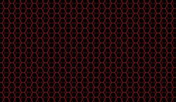 red hexagonal net seamless patterned background vector