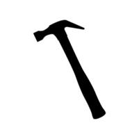 Hammer on white background vector