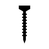 Screw illustrated on white background vector