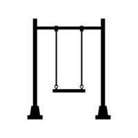 Swing illustrated on white background vector