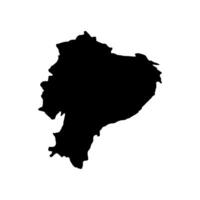 Ecuador map illustrated on white background vector