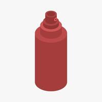 Gas spray bottle isometric illustrated vector