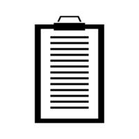 Illustrated clipboard on white background vector