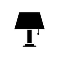 Bedside lamp illustrated on white background vector