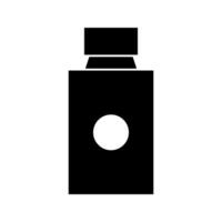 Ink bottle illustrated on white background vector