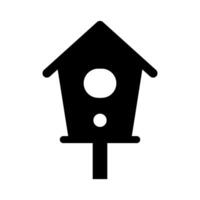 Bird house illustrated on white background vector