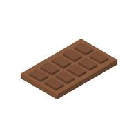 Isometric chocolate on a background vector