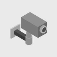 Surveillance camera isometric illustrator vector