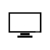 Television illustrated on white background vector
