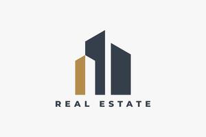 Skyscraper Real Estate Vector Logo Template