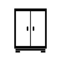 Wardrobe illustrated on white background vector