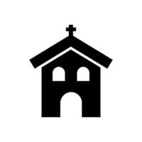 Church illustrated on white background vector