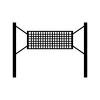 Volley ball net illustrated on white background vector