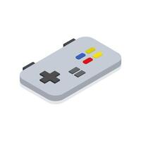 Game pad isometric on a background vector