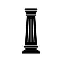 Temple column illustrated on white background vector