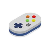 Game pad isometric on a background vector