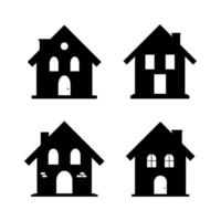 House illustrated on white background vector