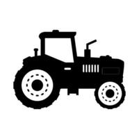 Tractor illustrated on white background vector