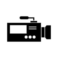 Video camera illustrated on white background vector