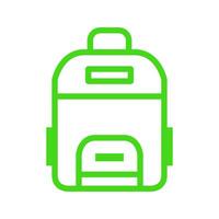 Backpack illustrated on white background vector