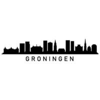 Groningen horizonte en blanco antecedentes vector