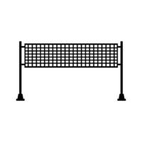 Volleyball net illustrated on white background vector