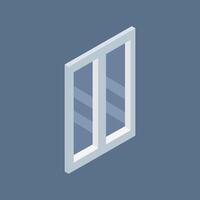 Isometric Window Icon On White Background vector