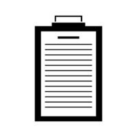 Illustrated clipboard on white background vector