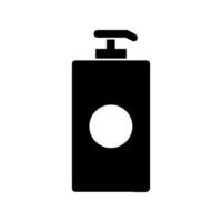 Soap bottle illustrated on white background vector