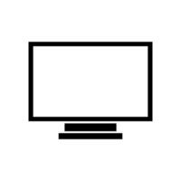 Television illustrated on white background vector