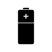 Battery illustrated on white background vector